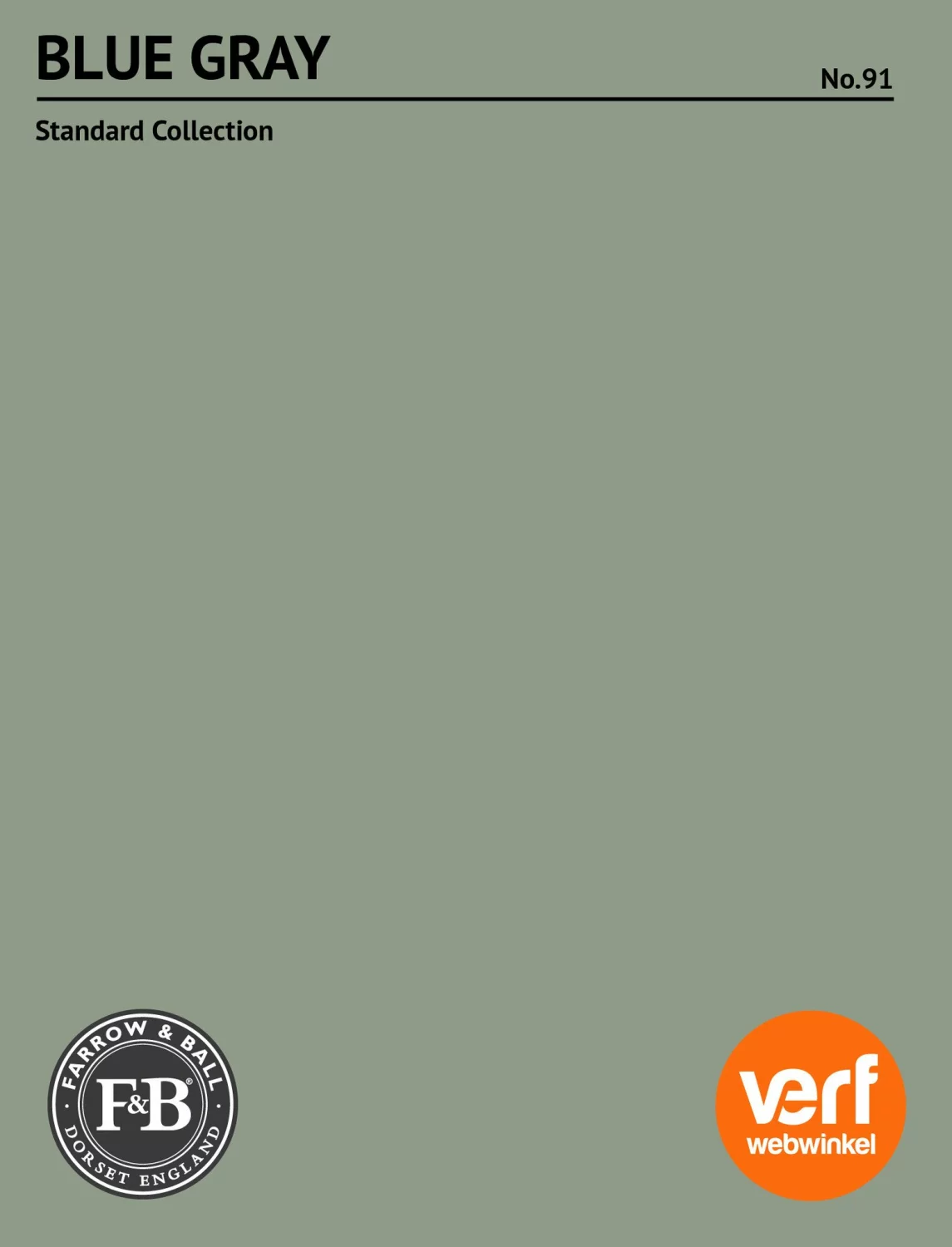 Farrow & Ball Modern Eggshell Blue Gray No.91 5L-image