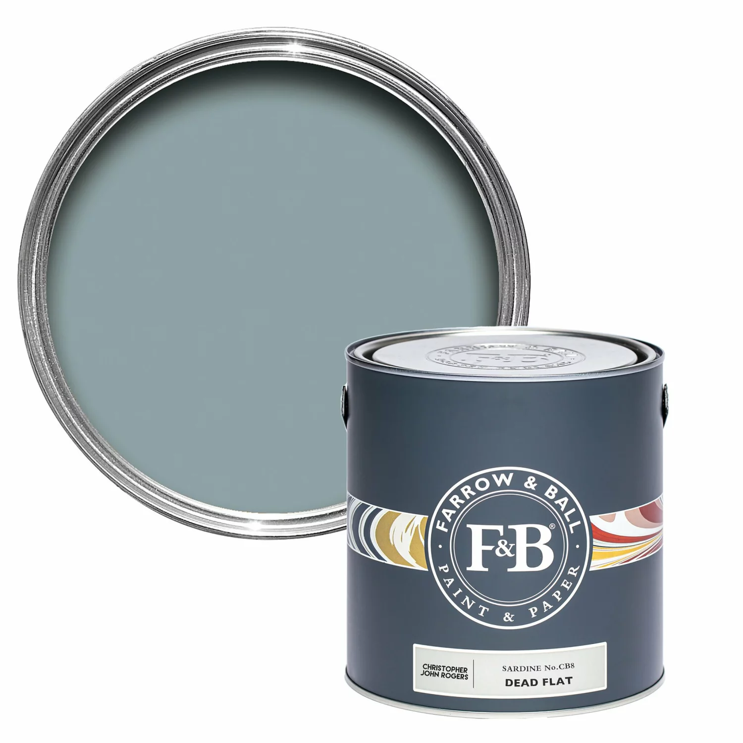 Farrow & Ball Modern Eggshell Sardine CB8 0,75 L-image