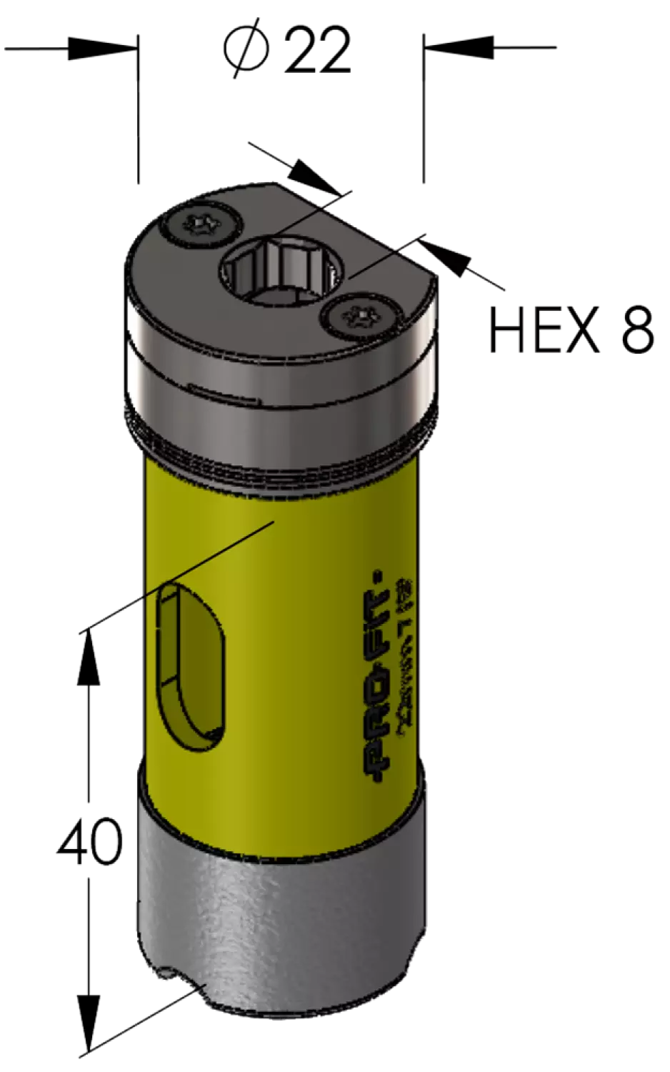 ProFit 09031022 Diamantboor met geintegreerde C&D Adapter 22mm-image