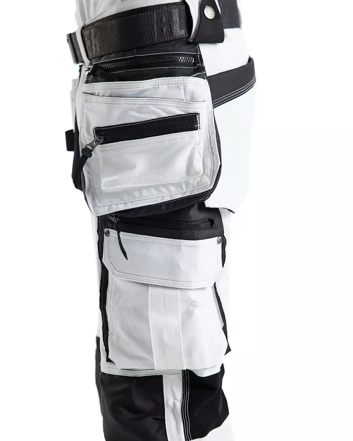 Blåkläder 1079 Werkbroek voor schilder/stucadoor met 4-weg stretch - wit/donkergrijs - 56-image