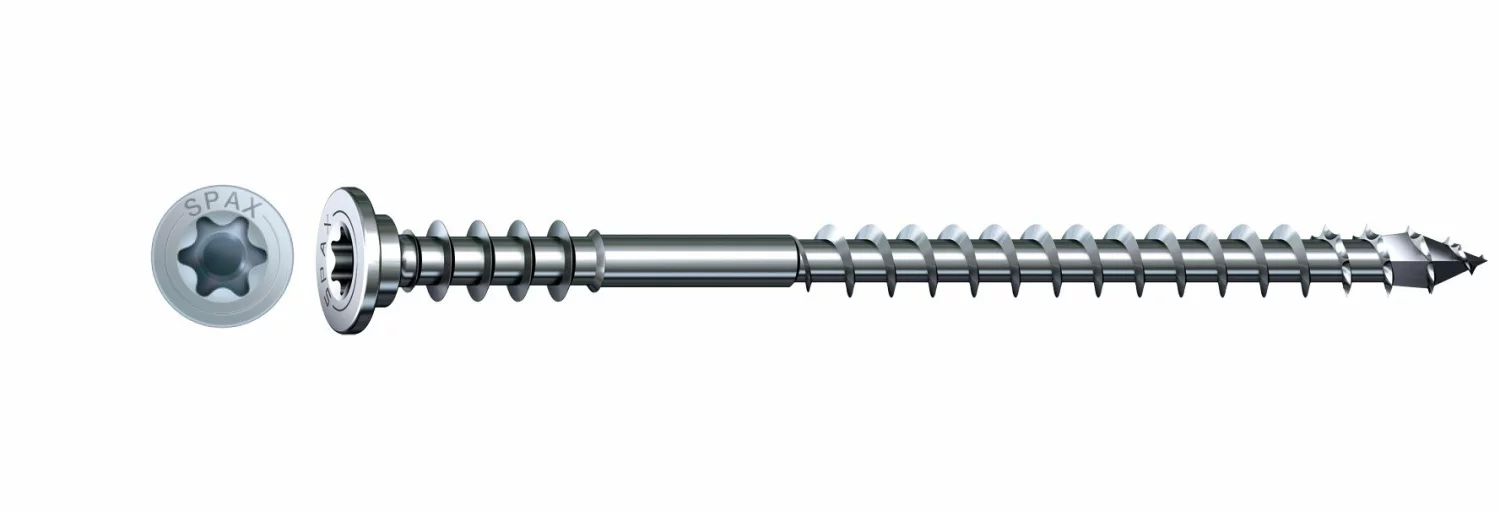 SPAX Stelschroeven platkop - deeldraad - T30 - 6.0x145 mm (100st)-image