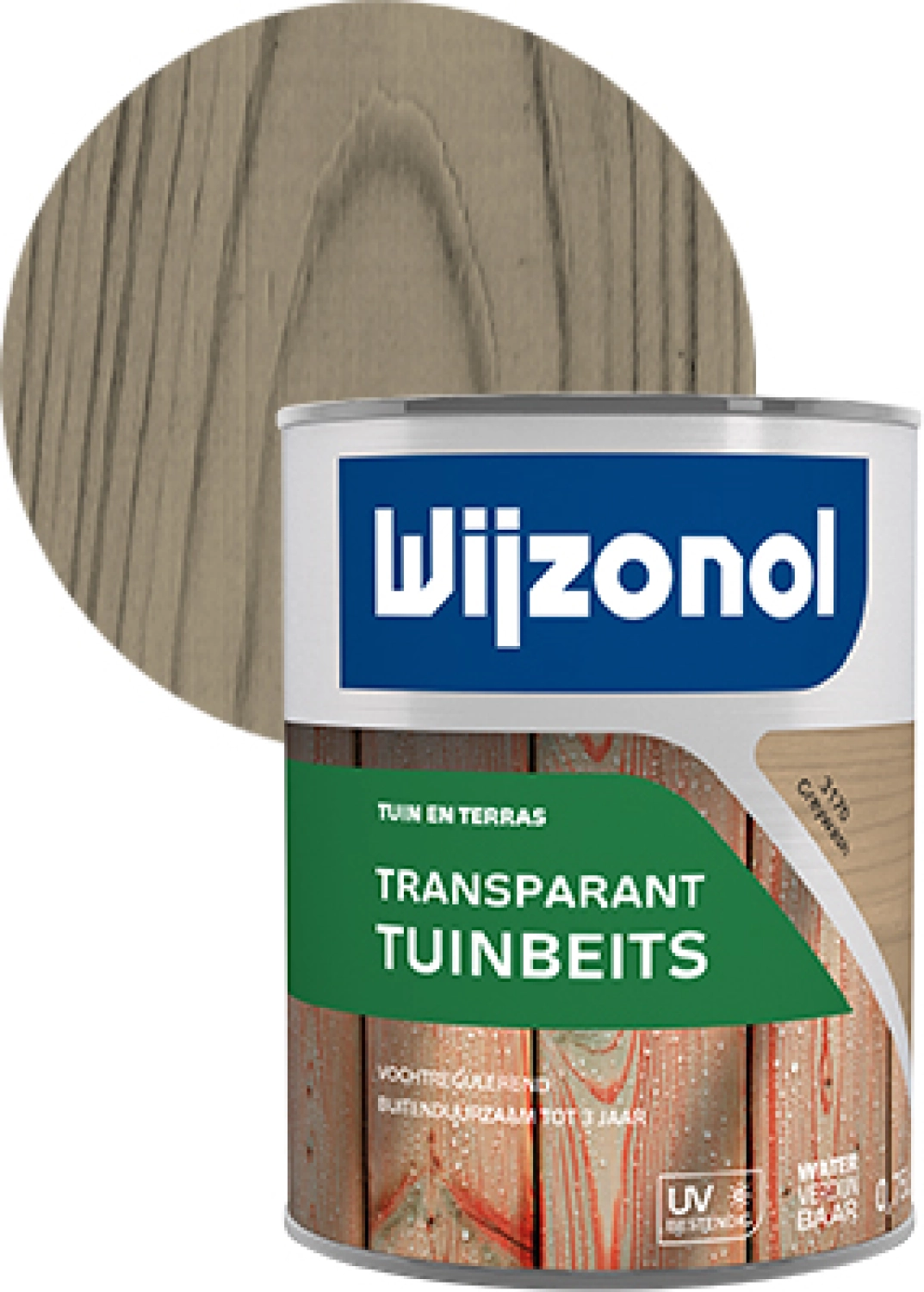 Wijzonol Transparant Tuinbeits - 3170 Grey Wash - 2,5L-image