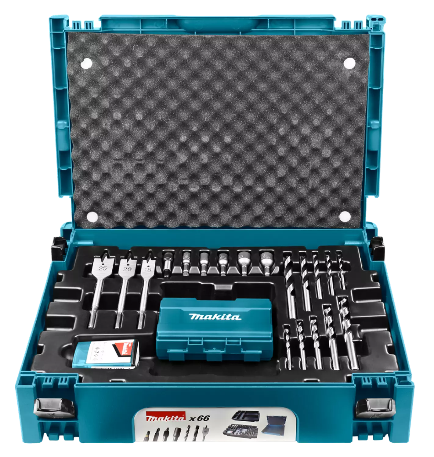 Makita B-43044 66 delige bit & boren set in Mbox-image