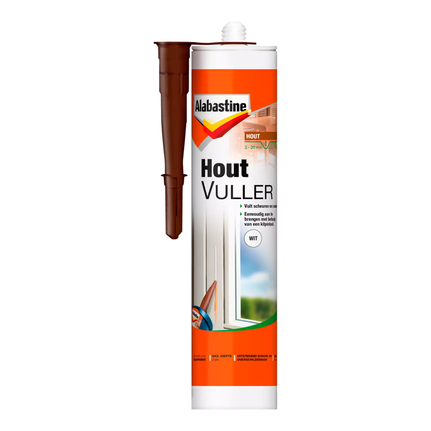 Alabastine Houtvuller - Pasta - Wit - 485g-image