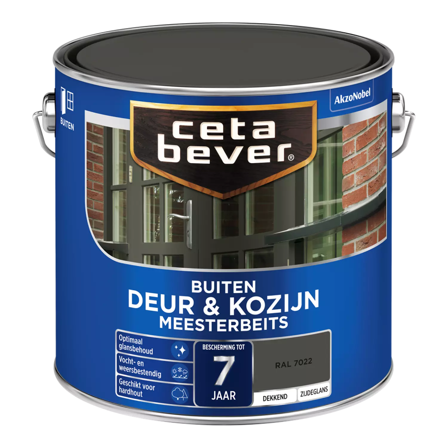 Cetabever Dekkende Meesterbeits Donkere Kleur - Ombergrijs - 2,5L-image