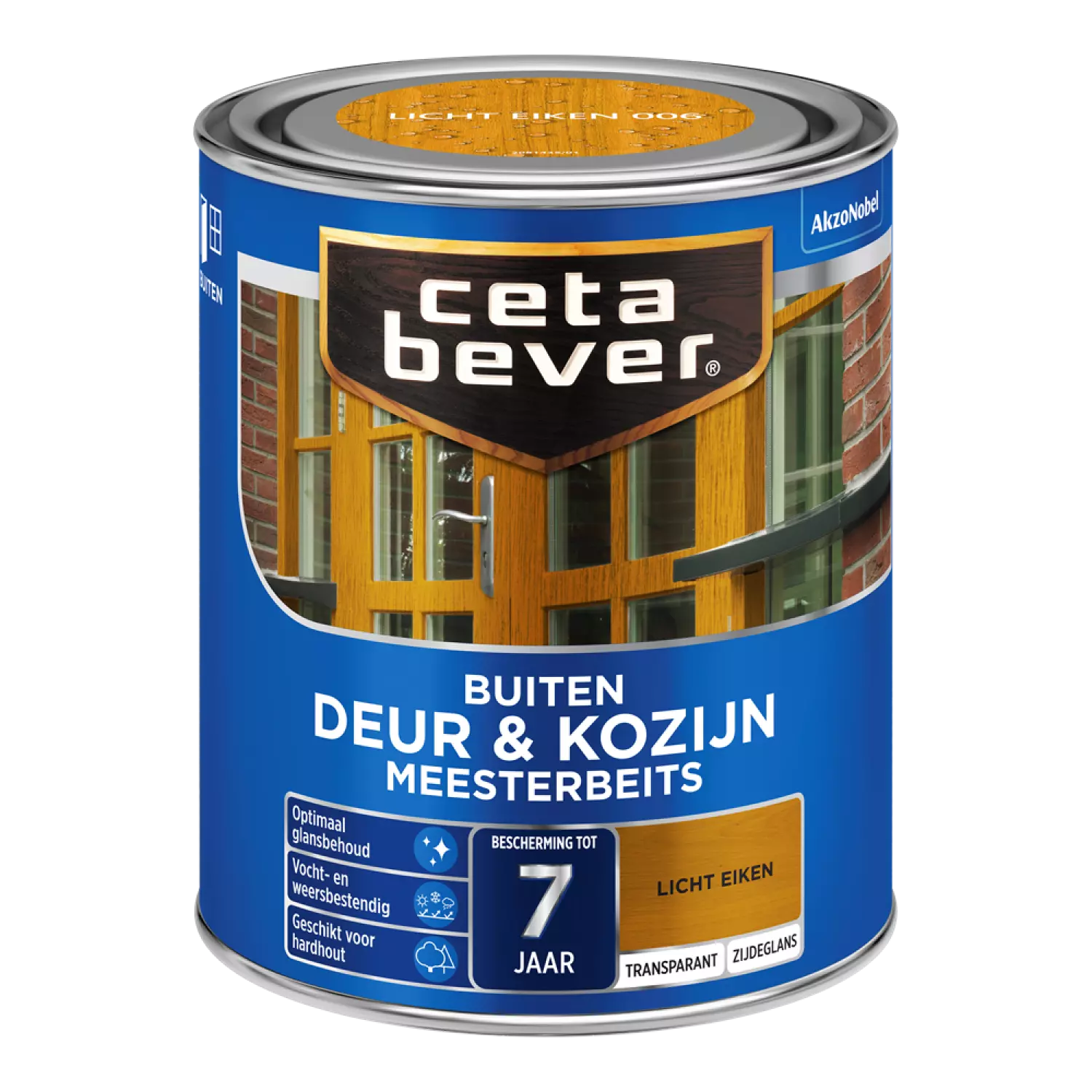 Cetabever Meesterbeits Deur En Kozijn Transparant Zijdeglans - Licht Eiken - 750ml-image