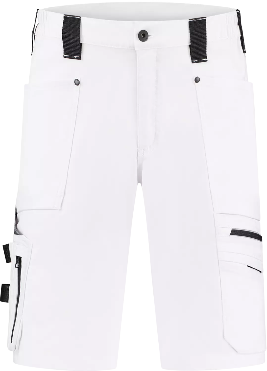 Workman 9083 STRETCH Bermuda Werkbroek P2S - Wit / Grijs - Maat 46 (32/32)-image