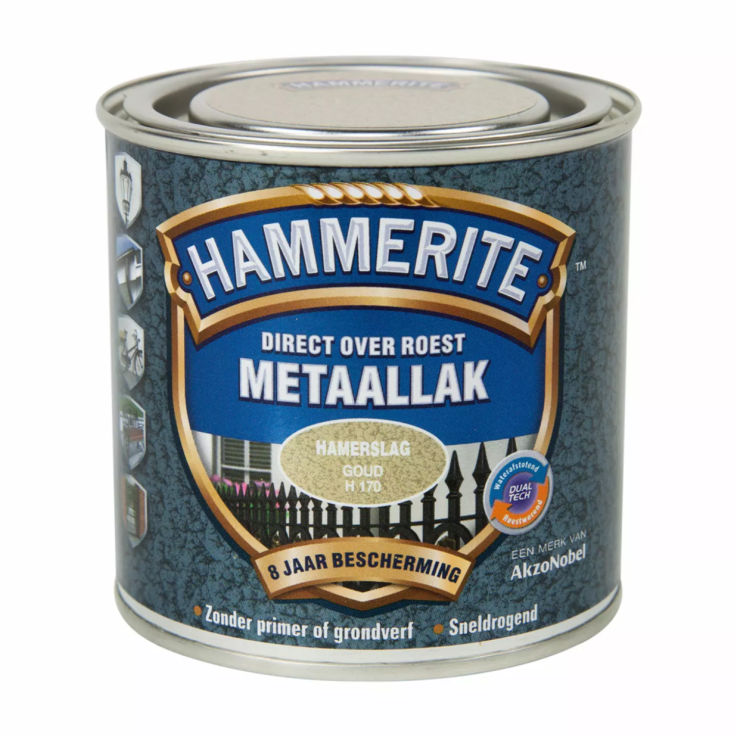 Hammerite Metaallak Hamerslag - Goud - 250ml-image