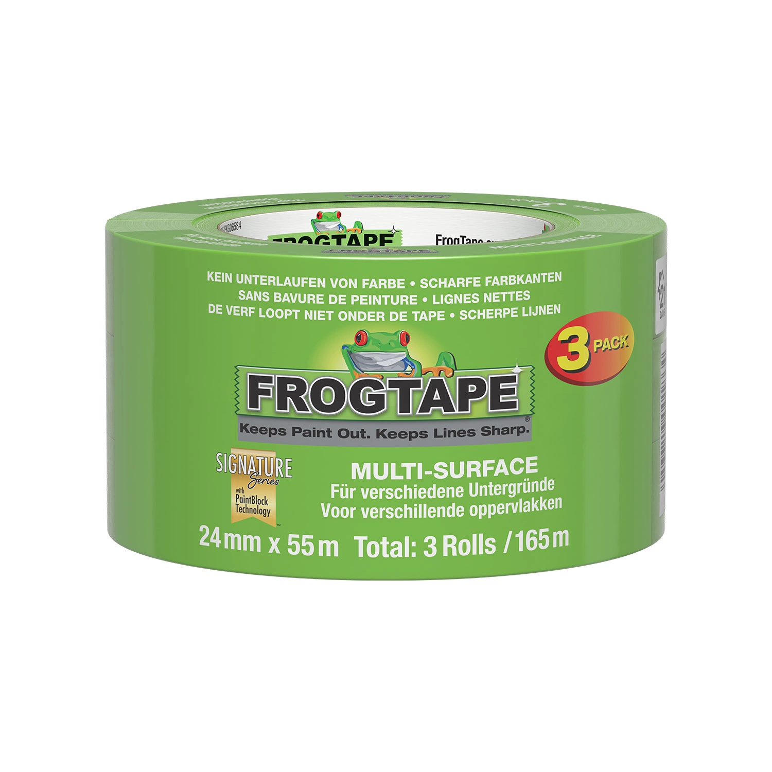 FrogTape Multi Surface Afplaktape 24mm x 55m - 3-Pack-image