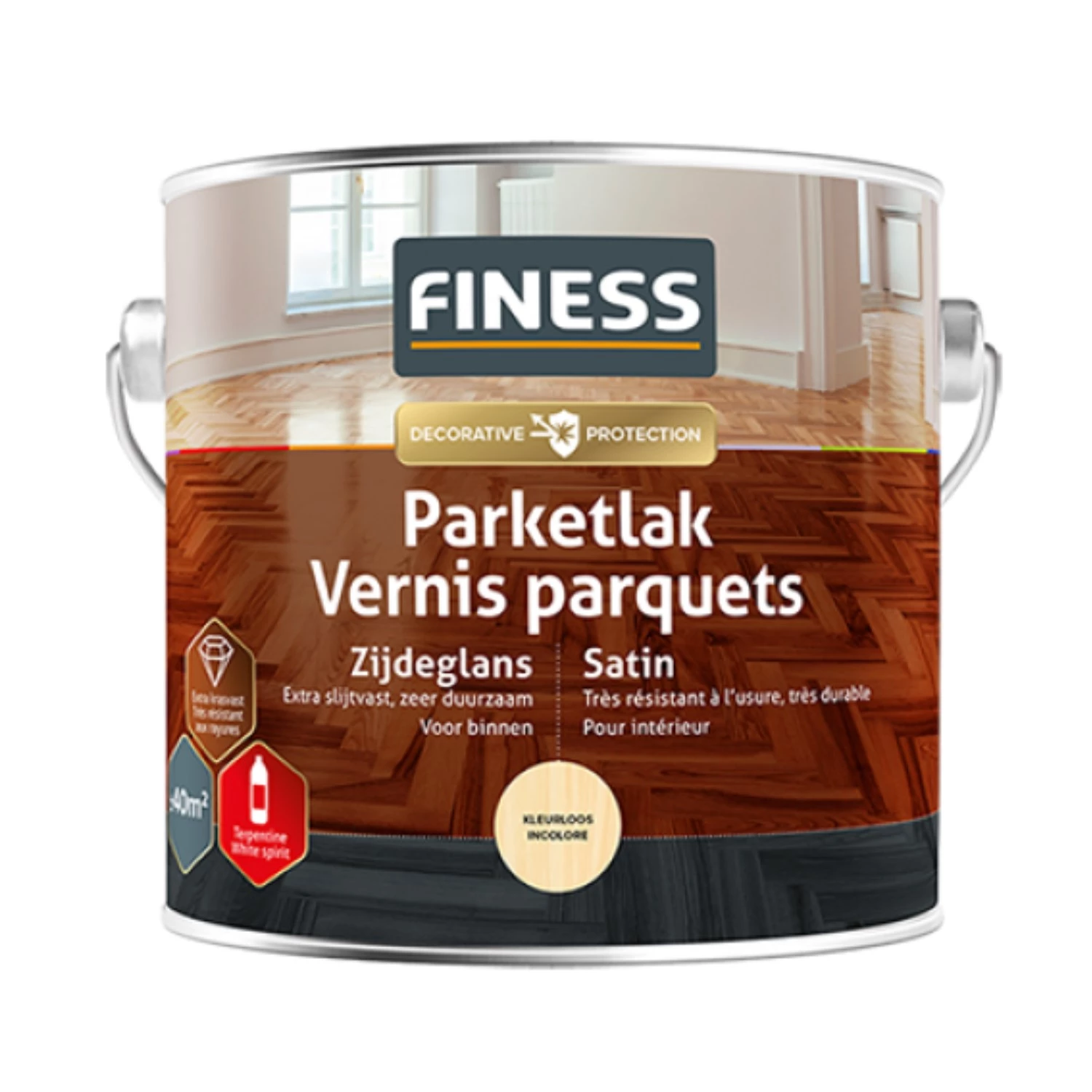 Finess Parketlak glans Kleurloos 250ML-image