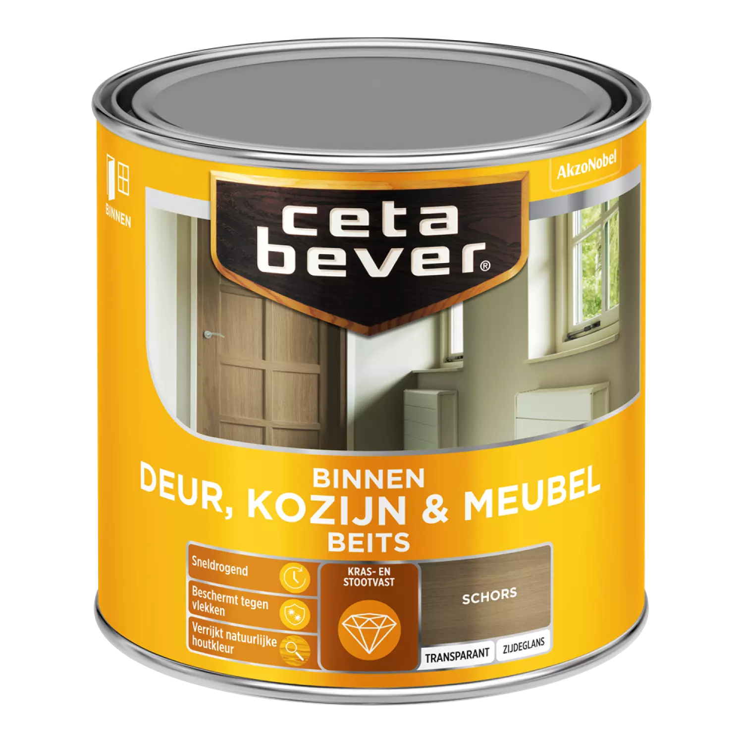 Cetabever Binnenbeits Deuren & Kozijnen Transparant Zijdeglans - Schors - 250ml-image