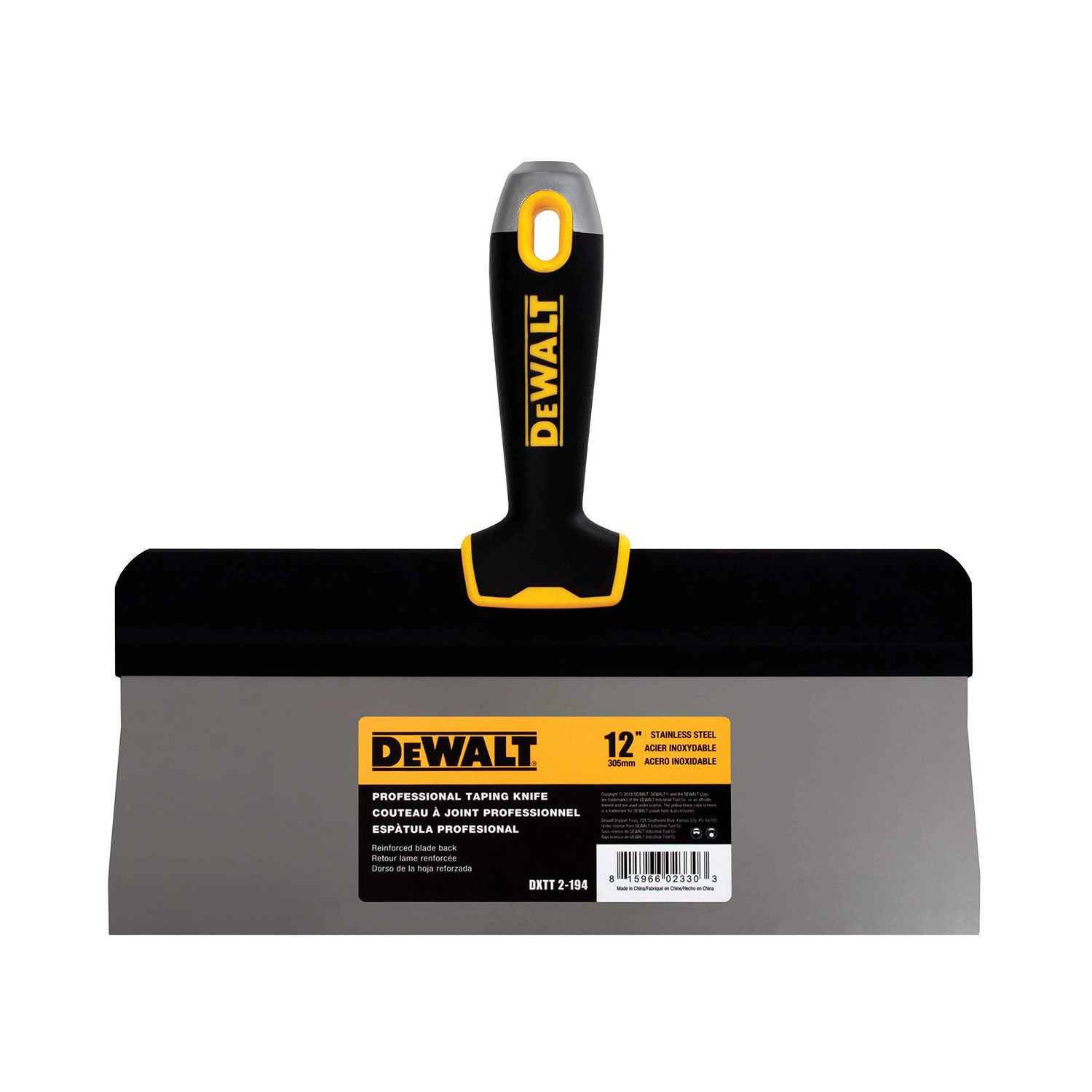 DeWalt Spackmes Hoogblad RVS Softgrip 12" (305 mm)-image
