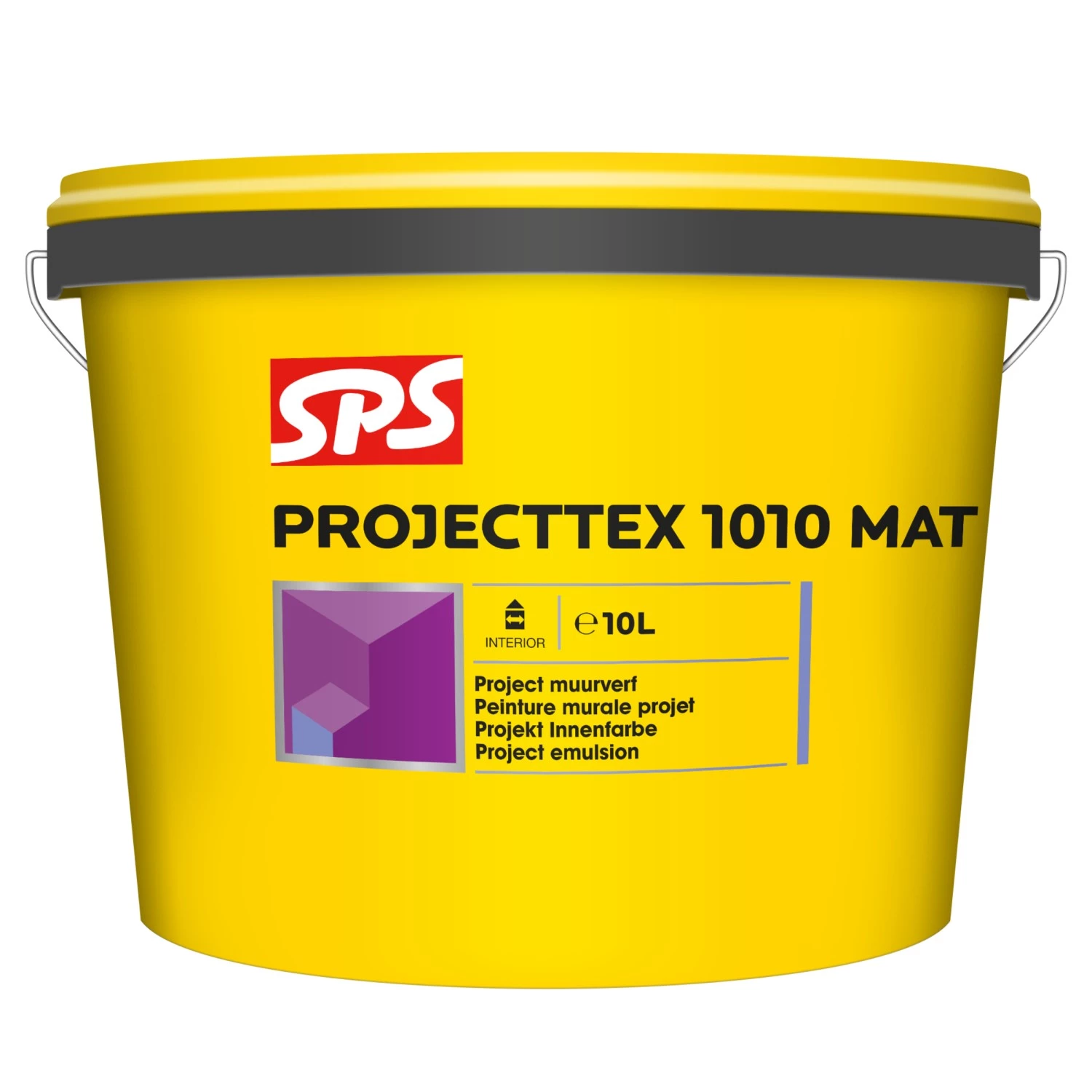 SPS Projecttex 1010 Mat Muurverf - Wit - 10L-image