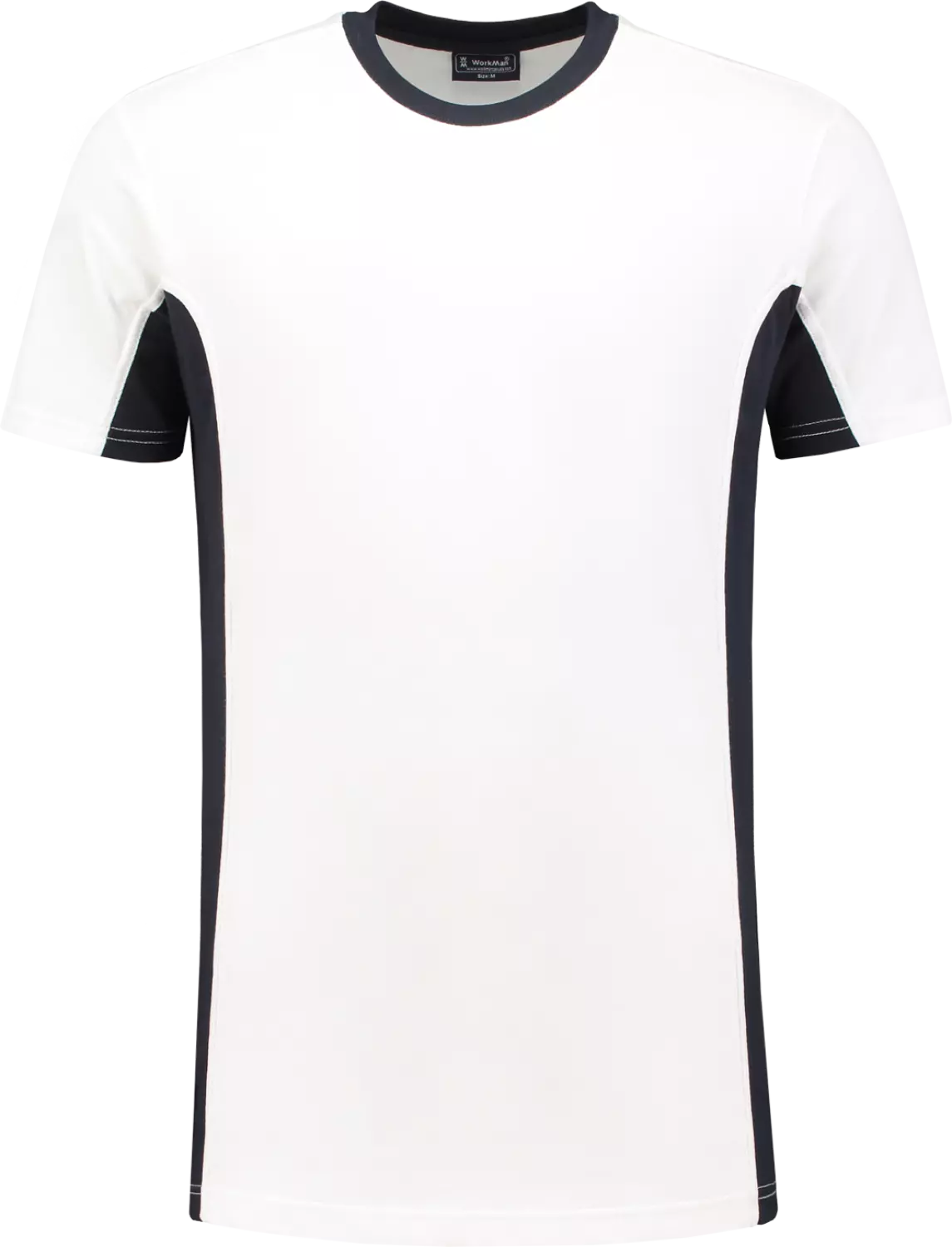 Workman 0401 T-Shirt Bi-Colour - Wit / Navy - XL-image