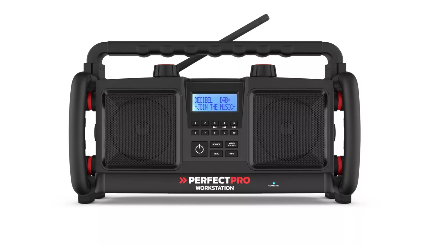 PerfectPro WS3 Workstation 3 Bouwradio - FM RDS - DAB+ - bluetooth - aux-in - werkt op netstroom & batterij-image