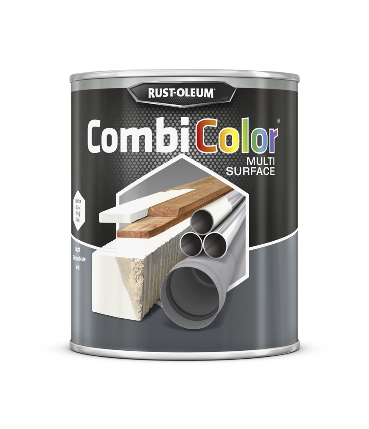 Rust-Oleum Combicolor Multi-Surface Mat - wit - 0,75L-image