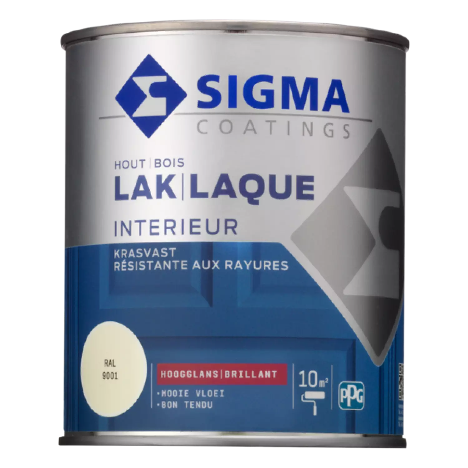 Sigma Houtlak interieur hoogglans - RAL 9001 - 0.75L-image