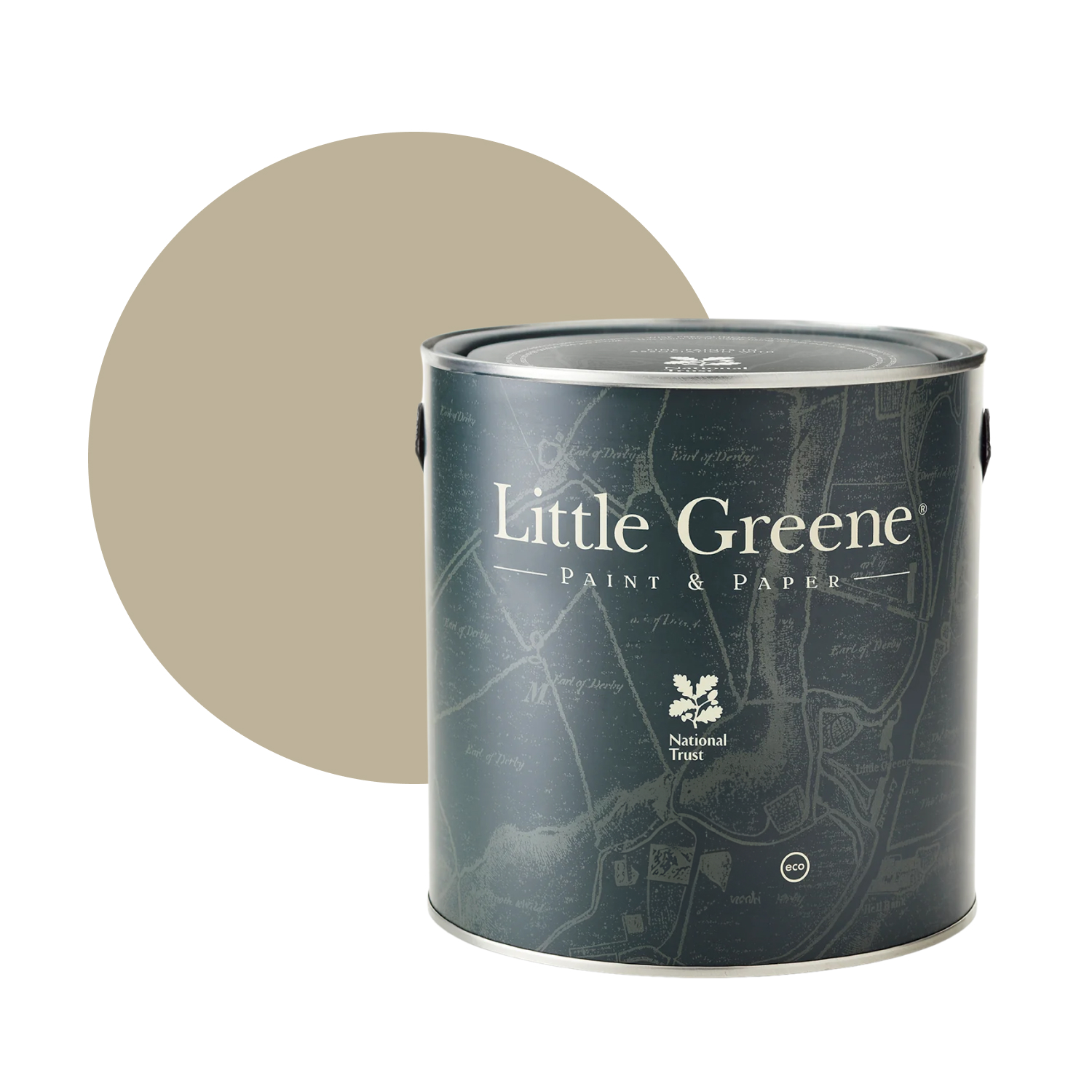 Little Greene Absolute Matt Emulsion - Slaked Lime Dark No. 151 - 10L-image