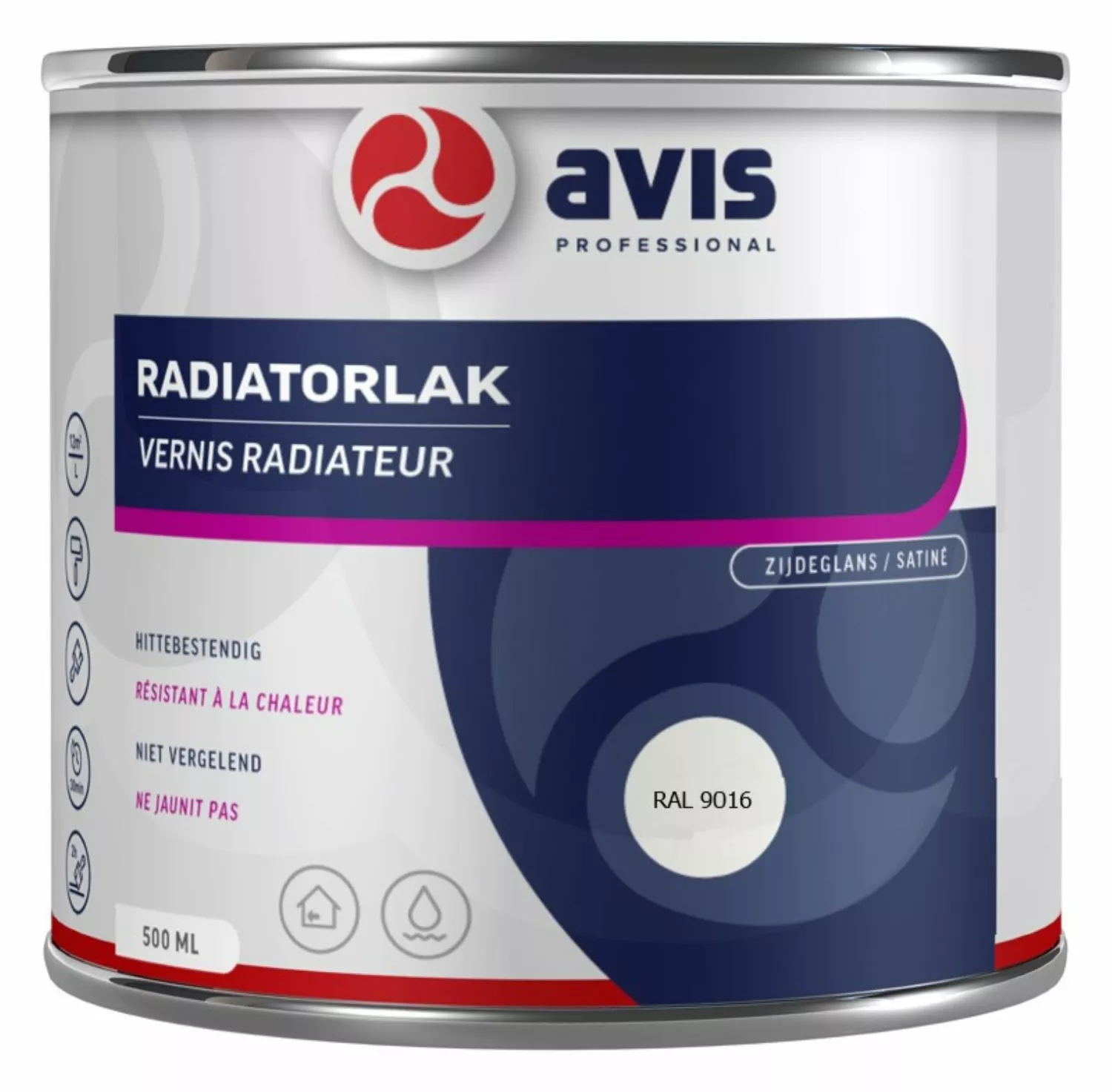 Avis Radiatorlak Aqua - Ral 9016 - 0,5L-image