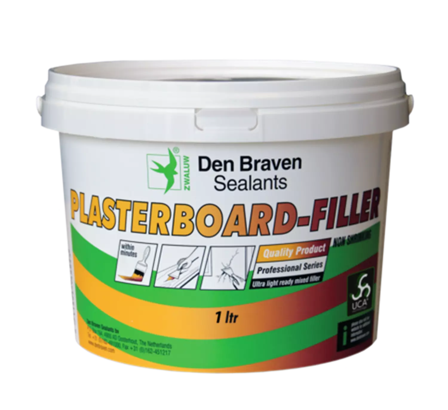 Zwaluw Den Braven 11221202 Plasterboard Filler Vulpasta - Wit - 310ml-image