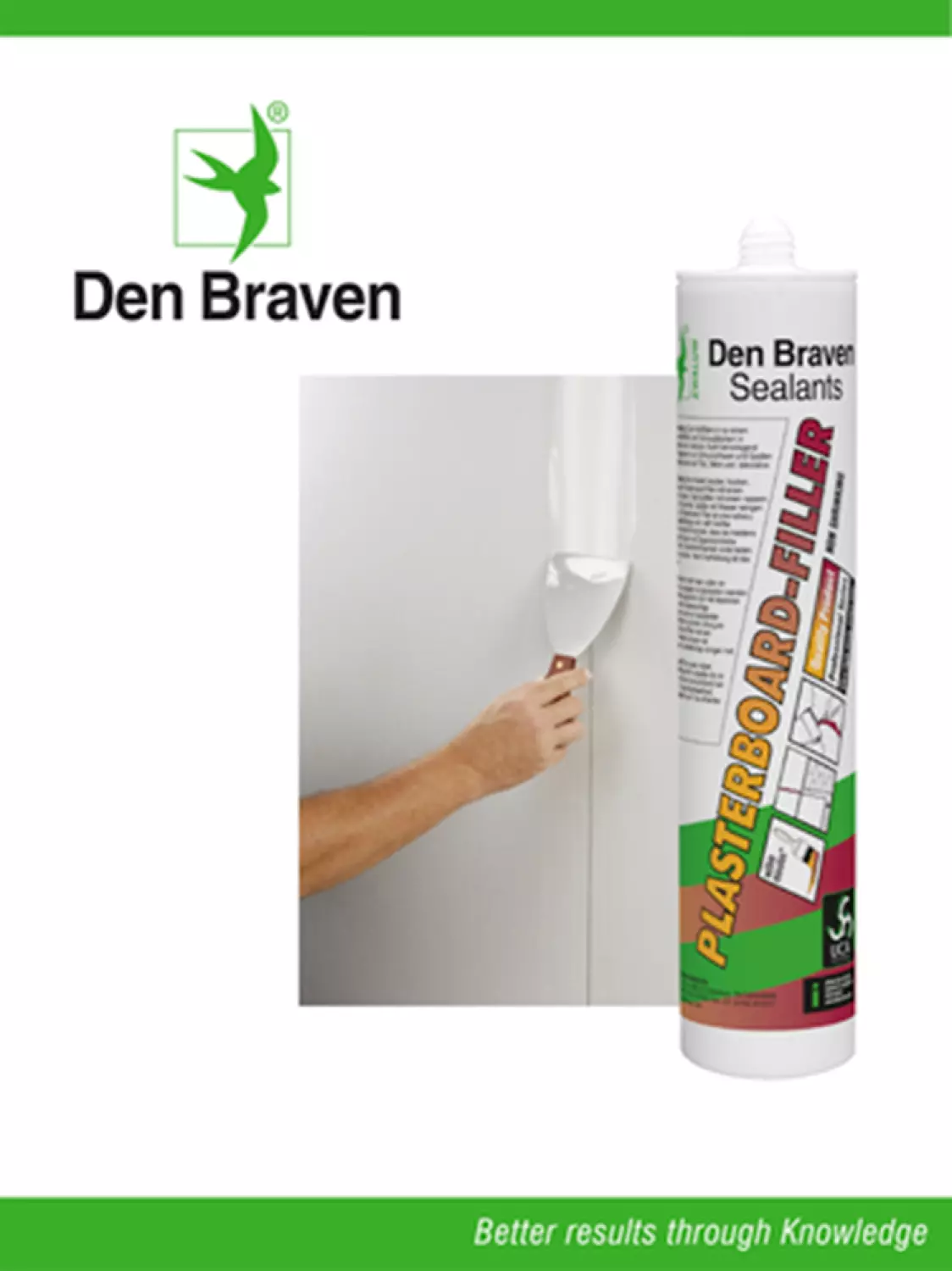 Zwaluw Den Braven 11221202 Plasterboard Filler Vulpasta - Wit - 310ml-image