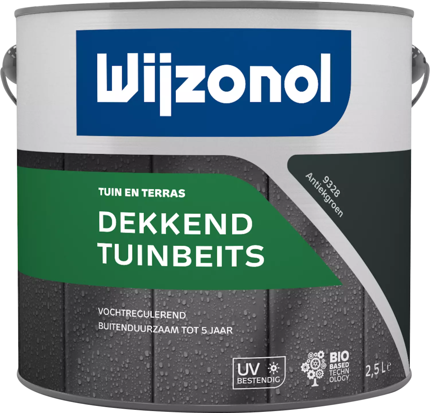 Wijzonol Dekkend Tuinbeits - 9328 Antiekgroen - 2,5L-image