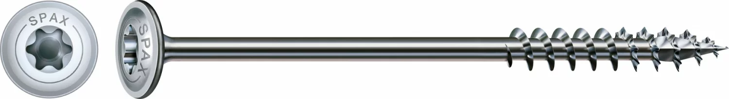 SPAX Houtconstructieschroeven discuskop - deeldraad -T30 - 6.0x100 mm (100st)-image