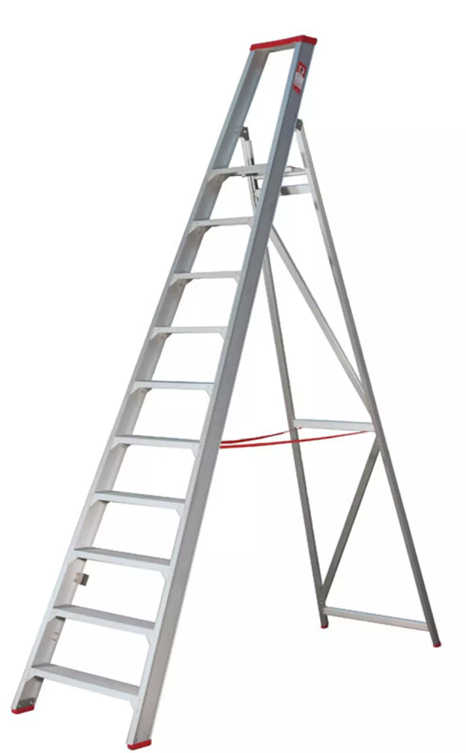 Little Jumbo 4741000110 SuperPRO Trap - Enkel - Aluminium - 10 treden - max. werkhoogte 2.45 m.-image