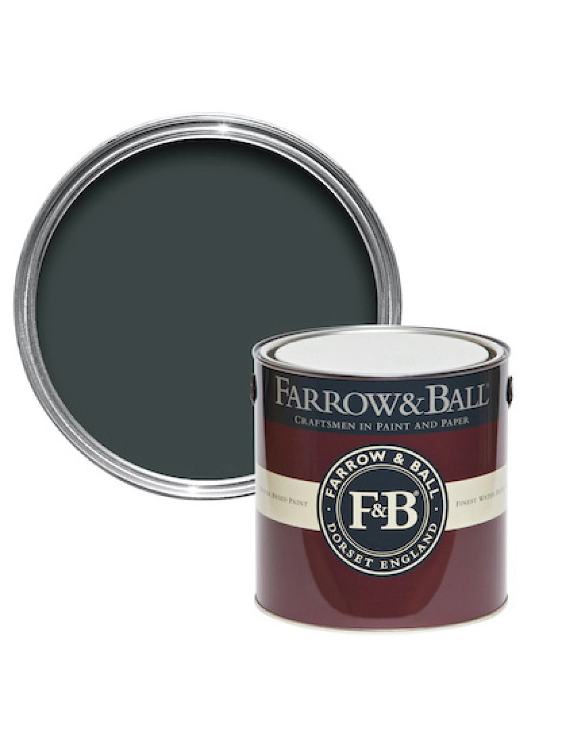 Farrow & Ball Flat Eggshell Studio Green No.93 - 2,5L-image