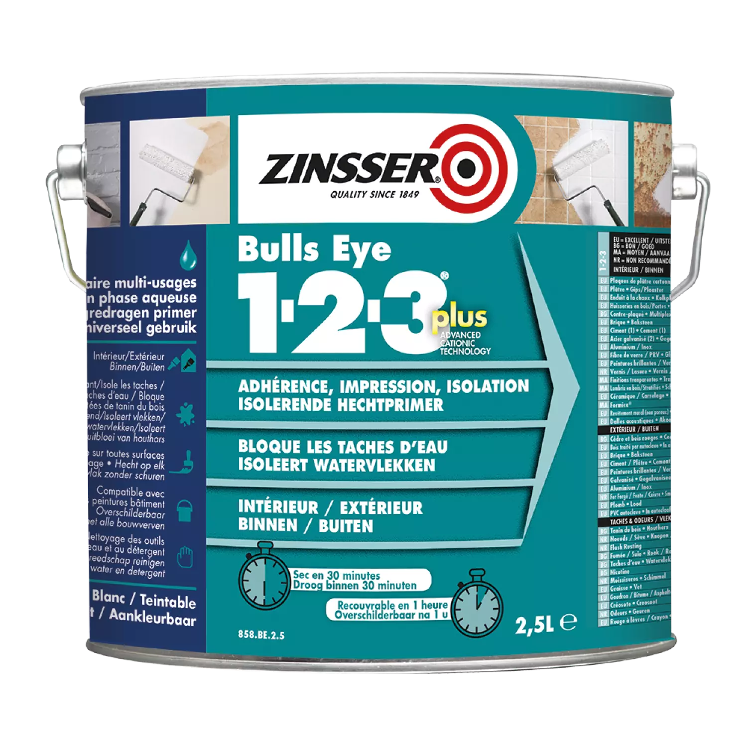 Zinsser Bulls Eye 1-2-3 Plus-image