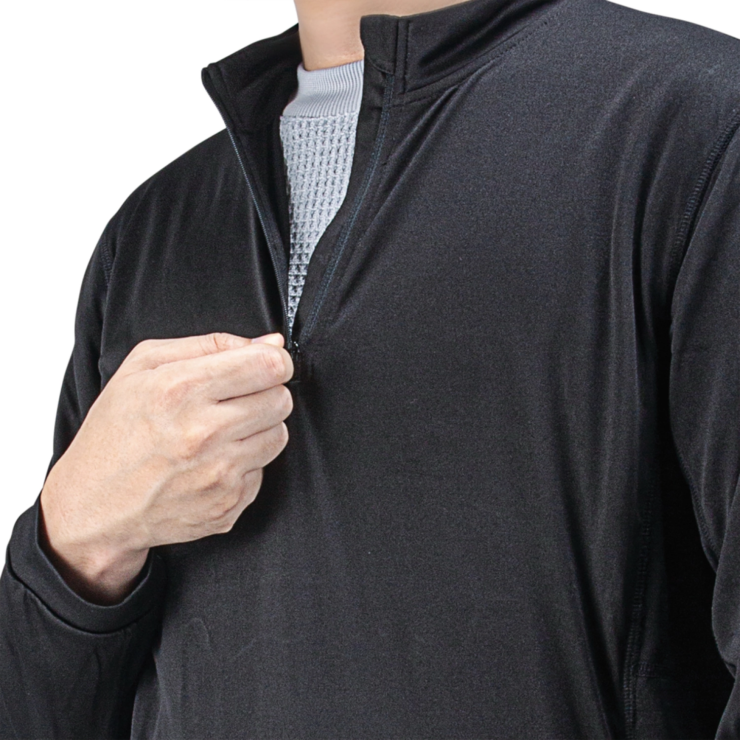 Makita DCX201BS 12V Li-Ion accu verwarmd ondershirt met rits - maat S-image