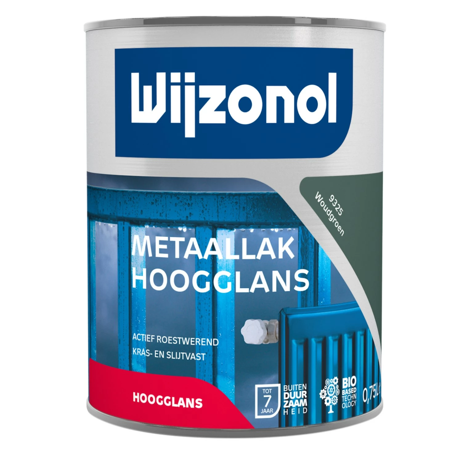 Wijzonol Metaallak Hoogglans - 9325 Woudgroen - 0,75L-image