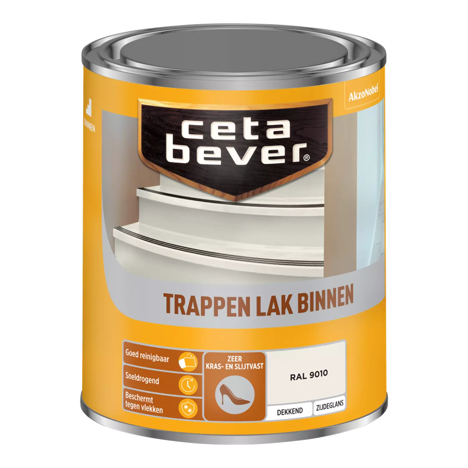 Cetabever Trappenlak Dekkend - Zuiver wit - 750ml-image