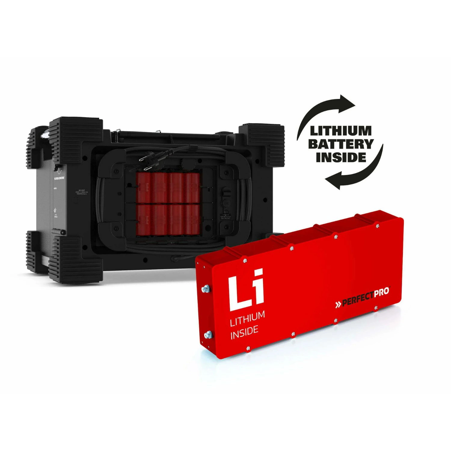 PerfectPro ROCKHART RH4 Bouwradio - FM RDS / DAB+ - AUX-in - bluetooth - oplaadbaar (ingebouwde lithium accu)-image