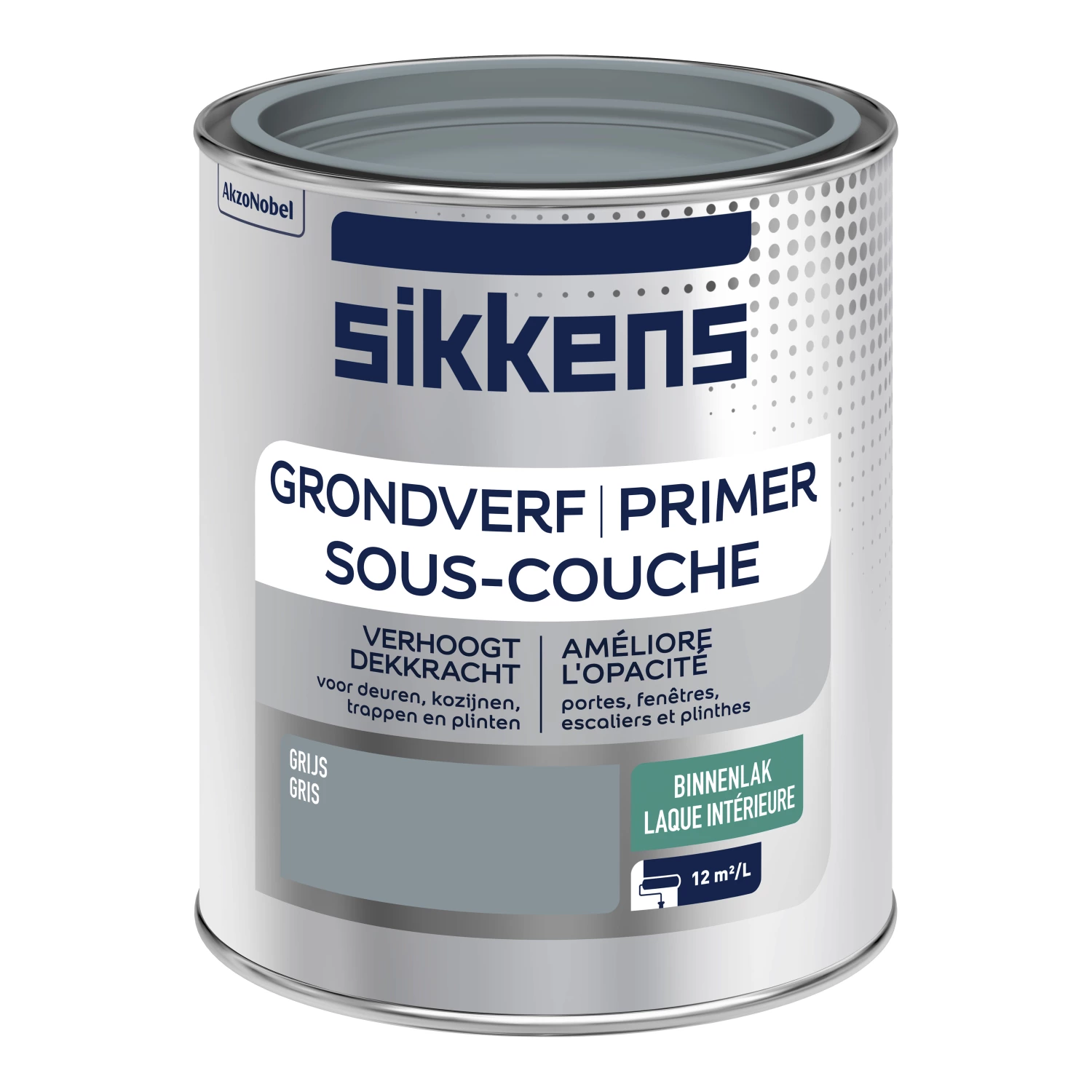 Sikkens Grondverf Binnen - Grijs - 0,75L-image