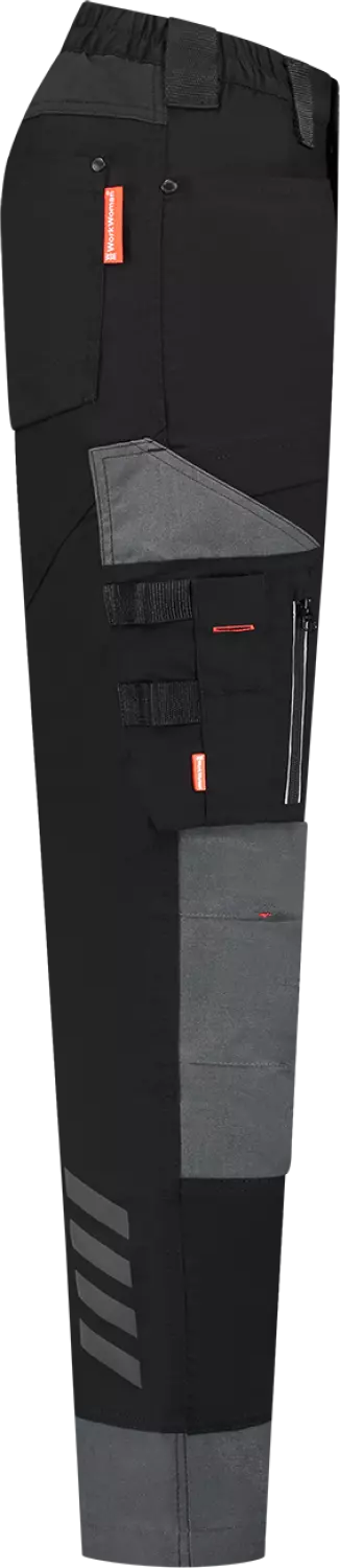 Workman 90651 STRETCH Worker Werkbroek P2S Dames - Zwart - Maat 40 (31/31)-image
