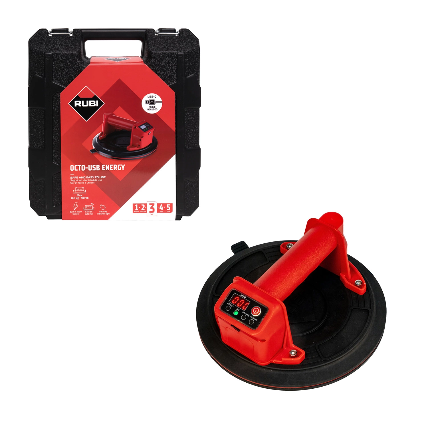 Rubi Octo-USB Energy Tegeldrager - 3.7V - 140kg-image