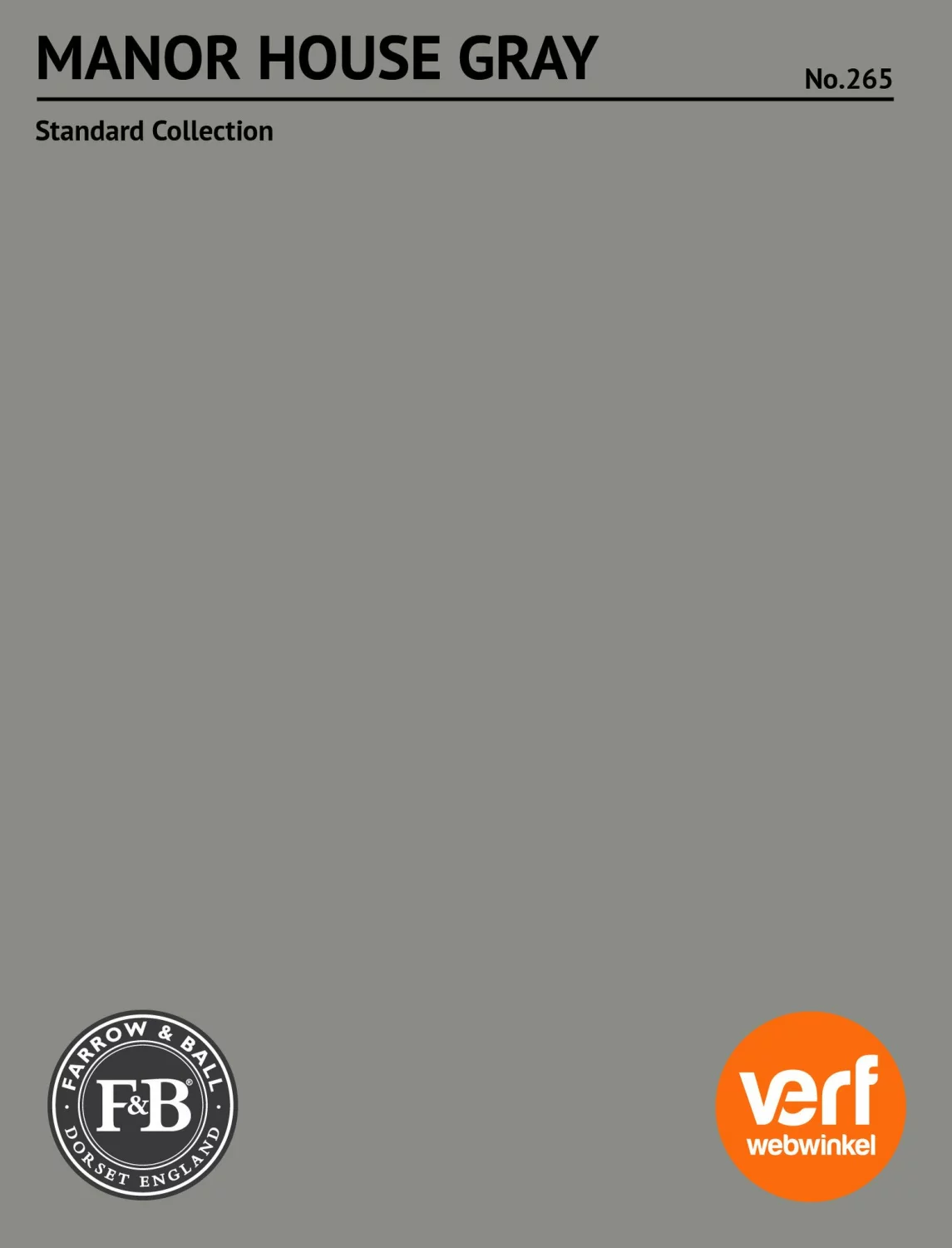 Farrow & Ball Manor House Gray No.265 - 100ml Sample