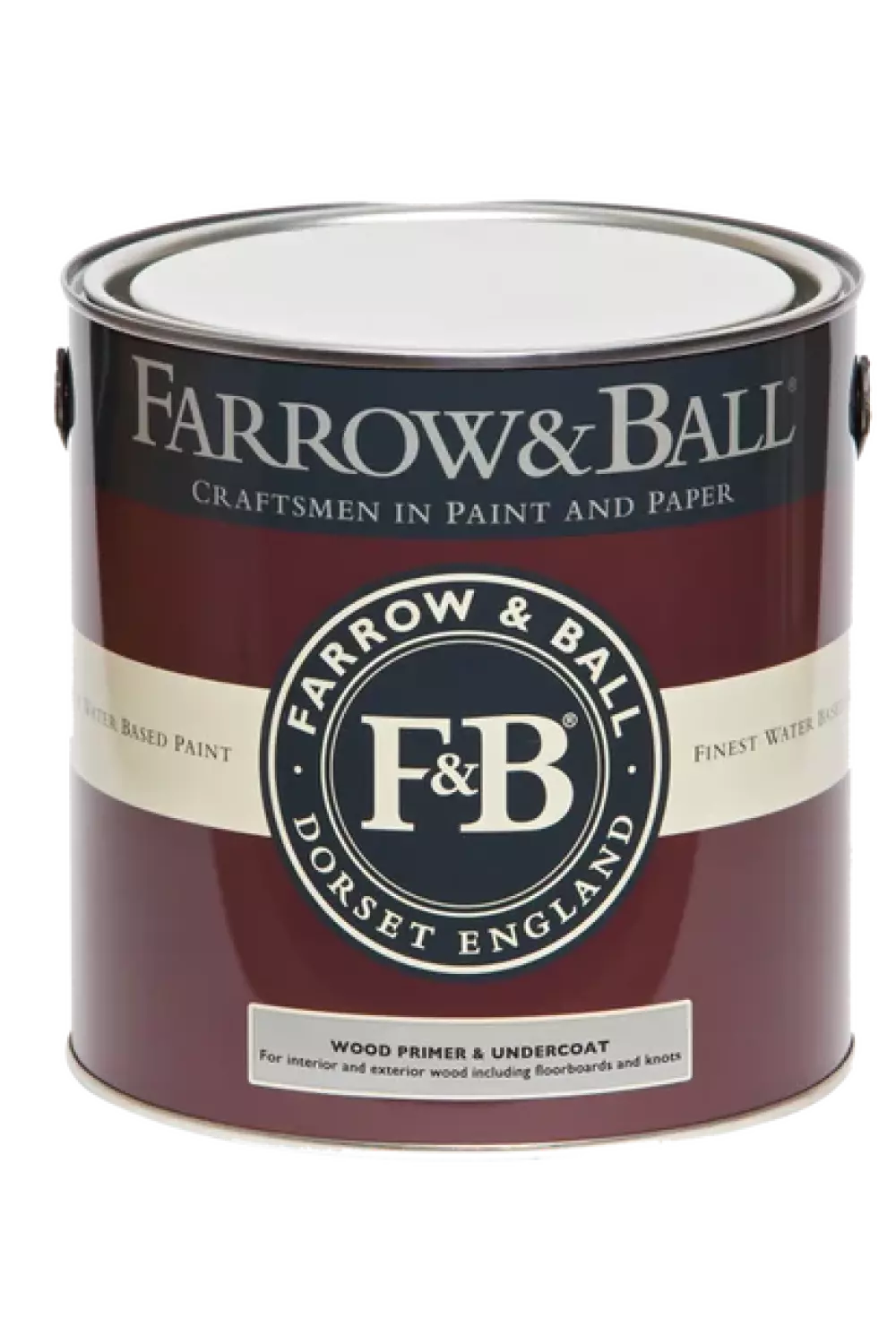 Farrow & Ball Wood Primer & Undercoat - Red and Warm Tones 5L-image