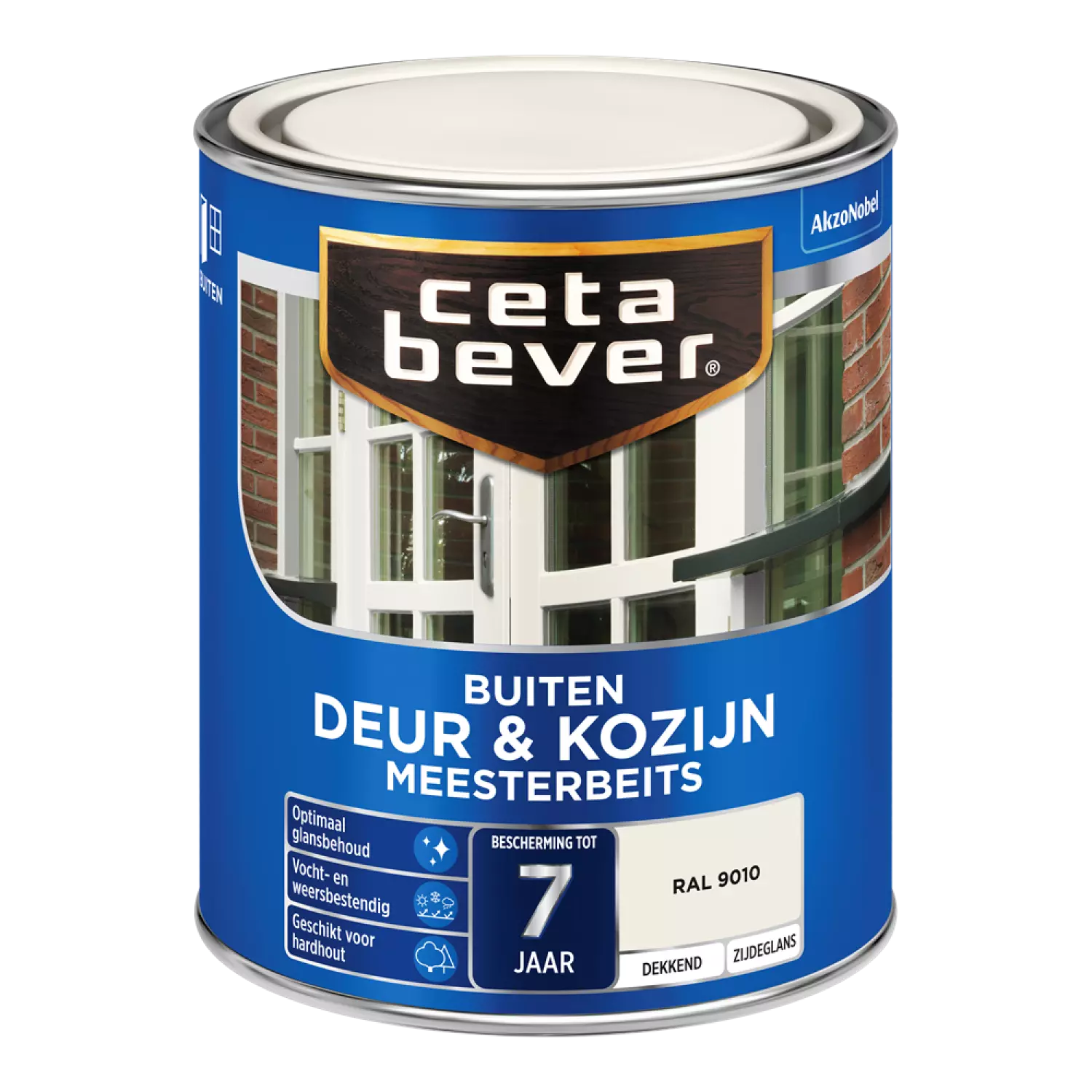 Cetabever Dekkende Meesterbeits Lichte Kleur - Zuiver wit RAL 9010 - 0,75L-image