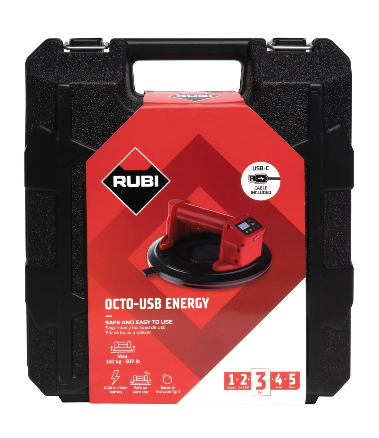 Rubi Octo-USB Energy Tegeldrager - 3.7V - 140kg-image