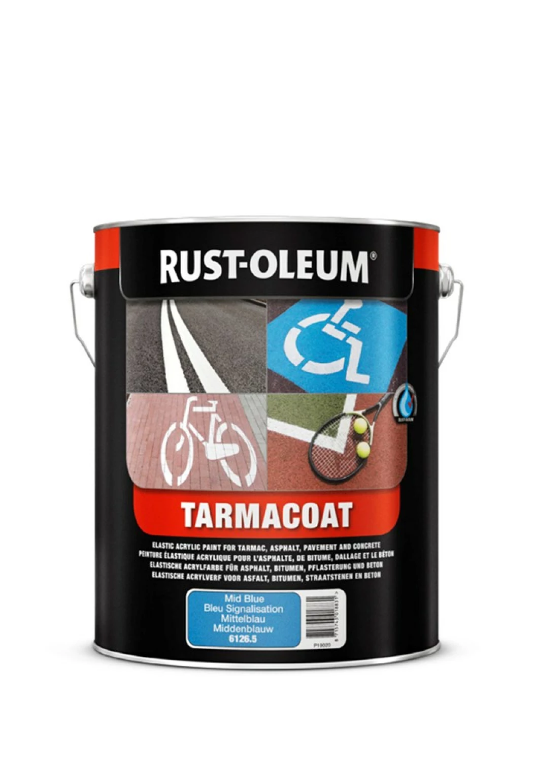 Rust-Oleum Tarmacoat Wegenverf - RAL 9017 verkeerszwart - 5L-image