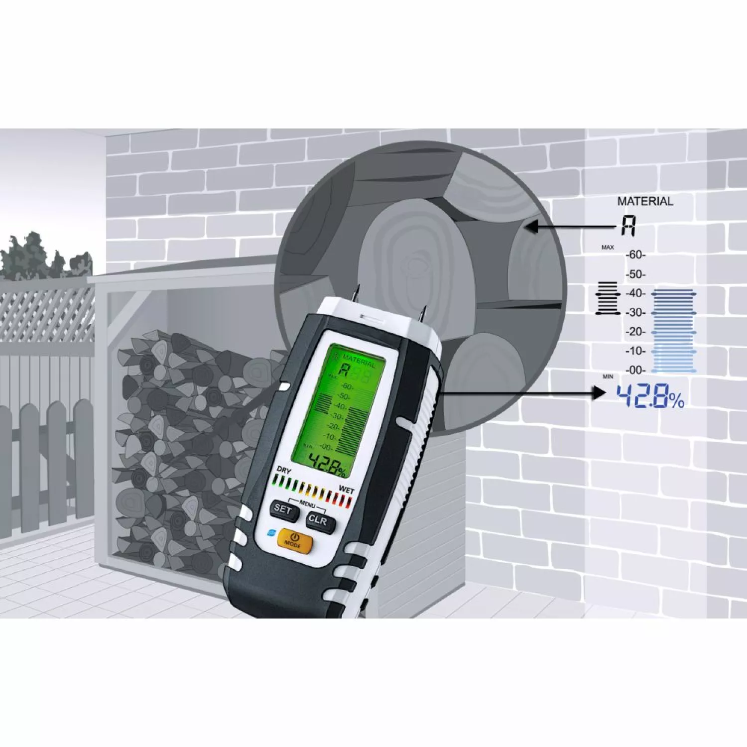 Laserliner DampMaster Compact Plus Vochtigheidsmeter met bluetooth-image