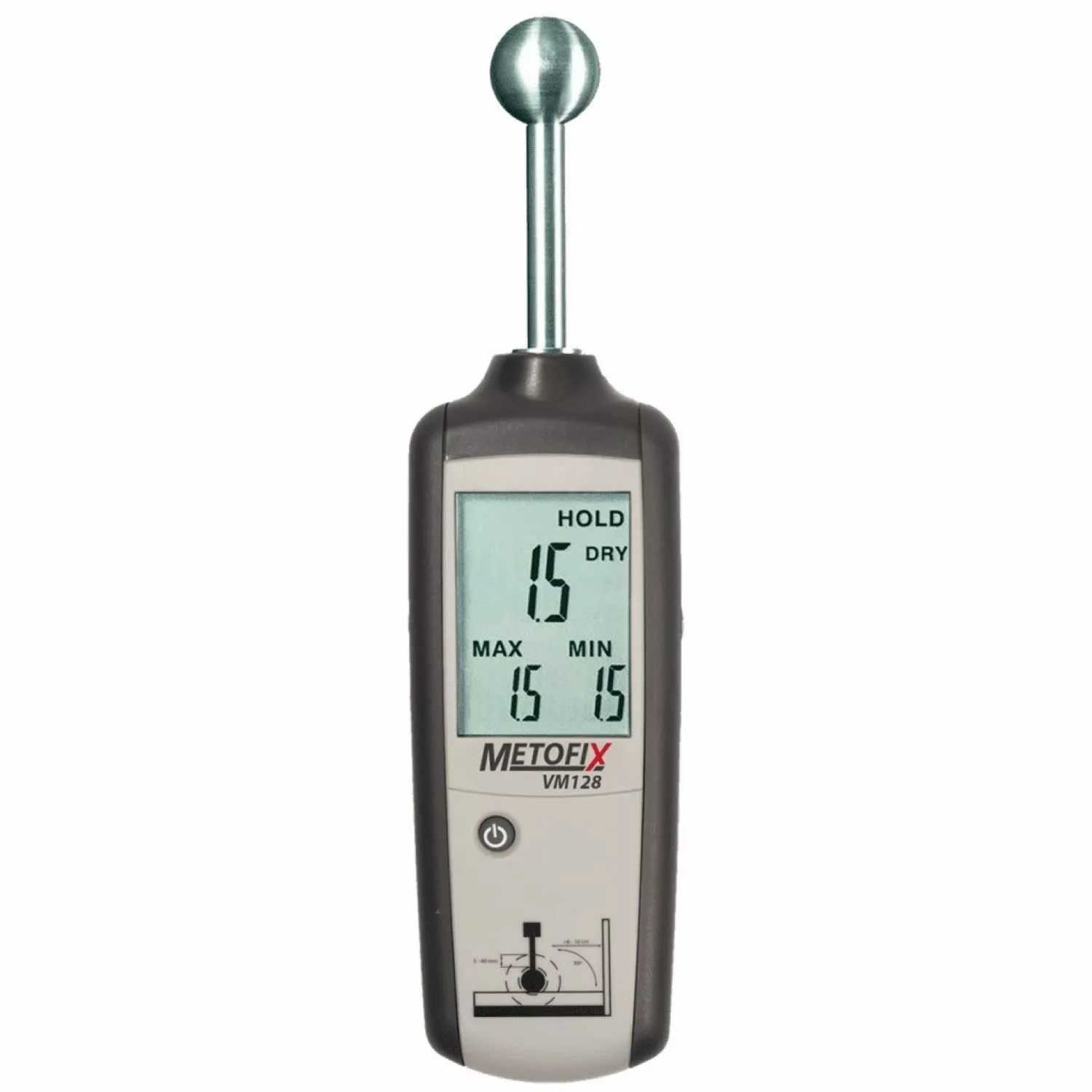 Levelfix VM128 Vochtmeter voor alle bouwmaterialen-image