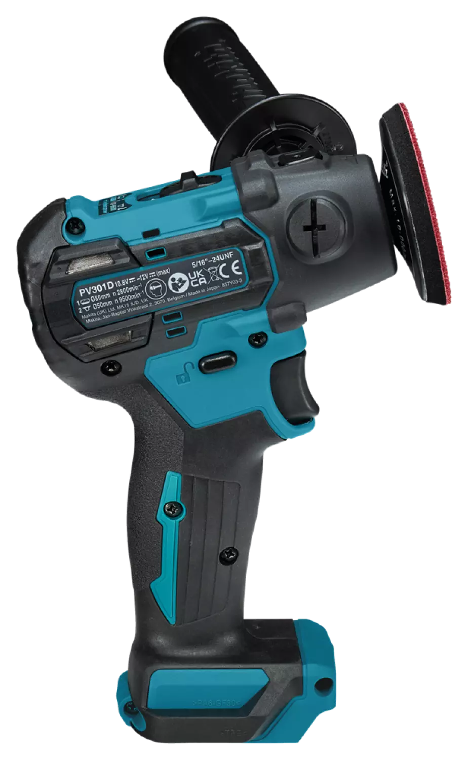 Makita PV301DSAE CXT 12V Max Li-Ion accu schuur-/poetsmachine set (2x 2,0 Ah accu) in tas - 46 mm-image