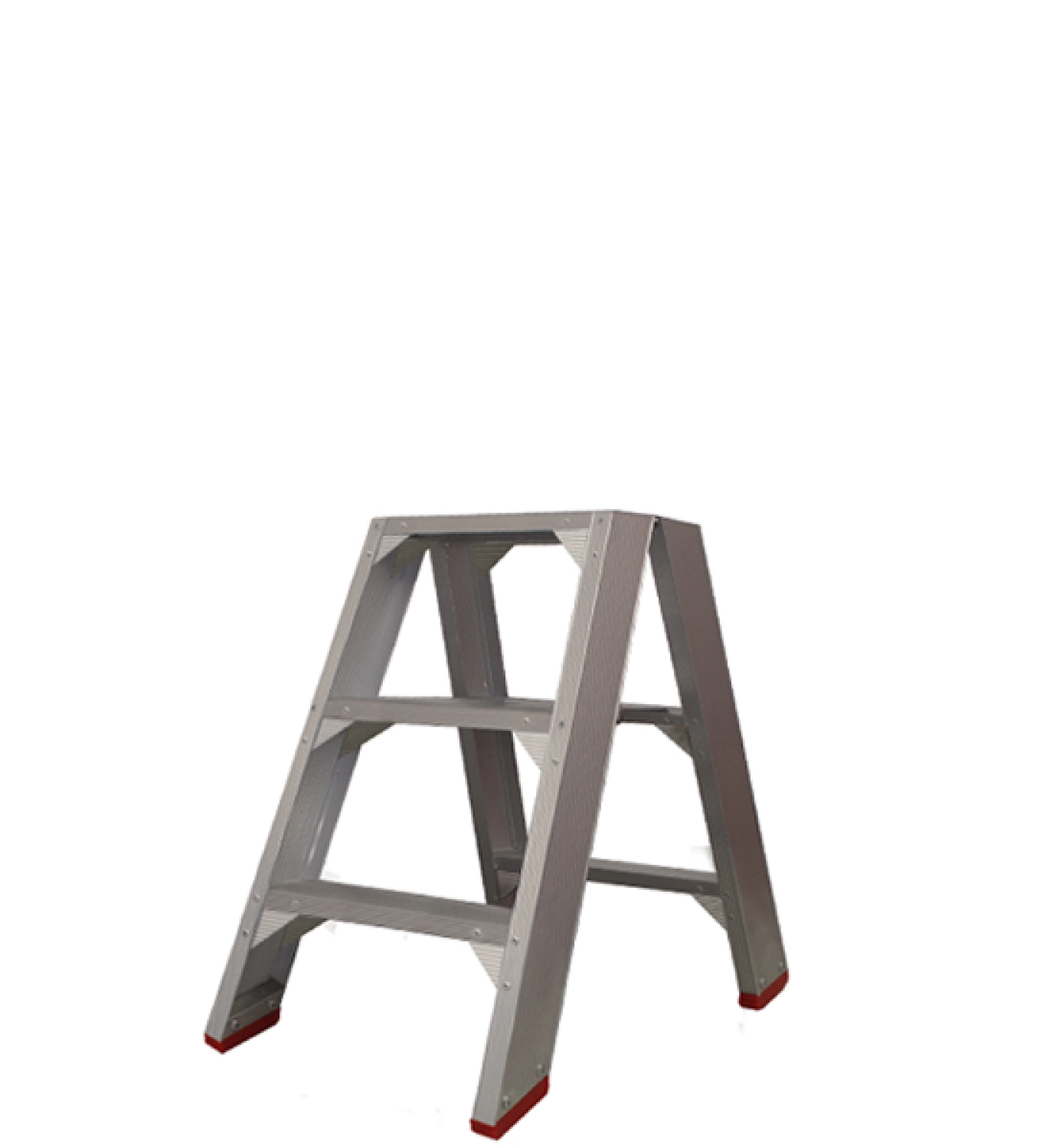 Little Jumbo 4741000203 SuperPRO Dubbele trap - Aluminium - 2 x 3 treden - max. werkhoogte 0.70 m.-image