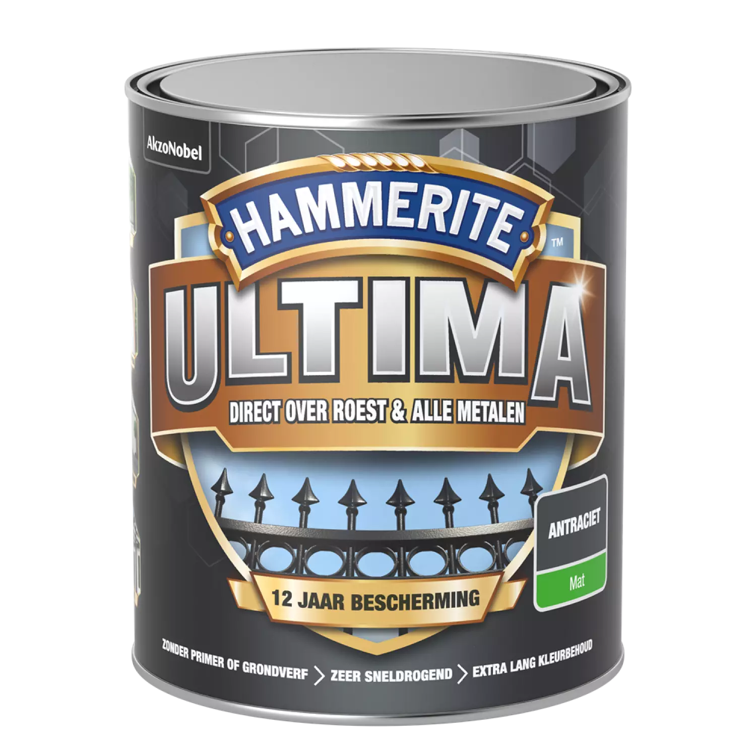 Hammerite Ultima Mat - Antraciet - 0,75L-image