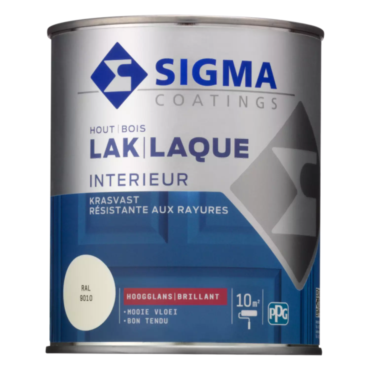 Sigma Houtlak interieur hoogglans - RAL 9010 - 0.75L-image