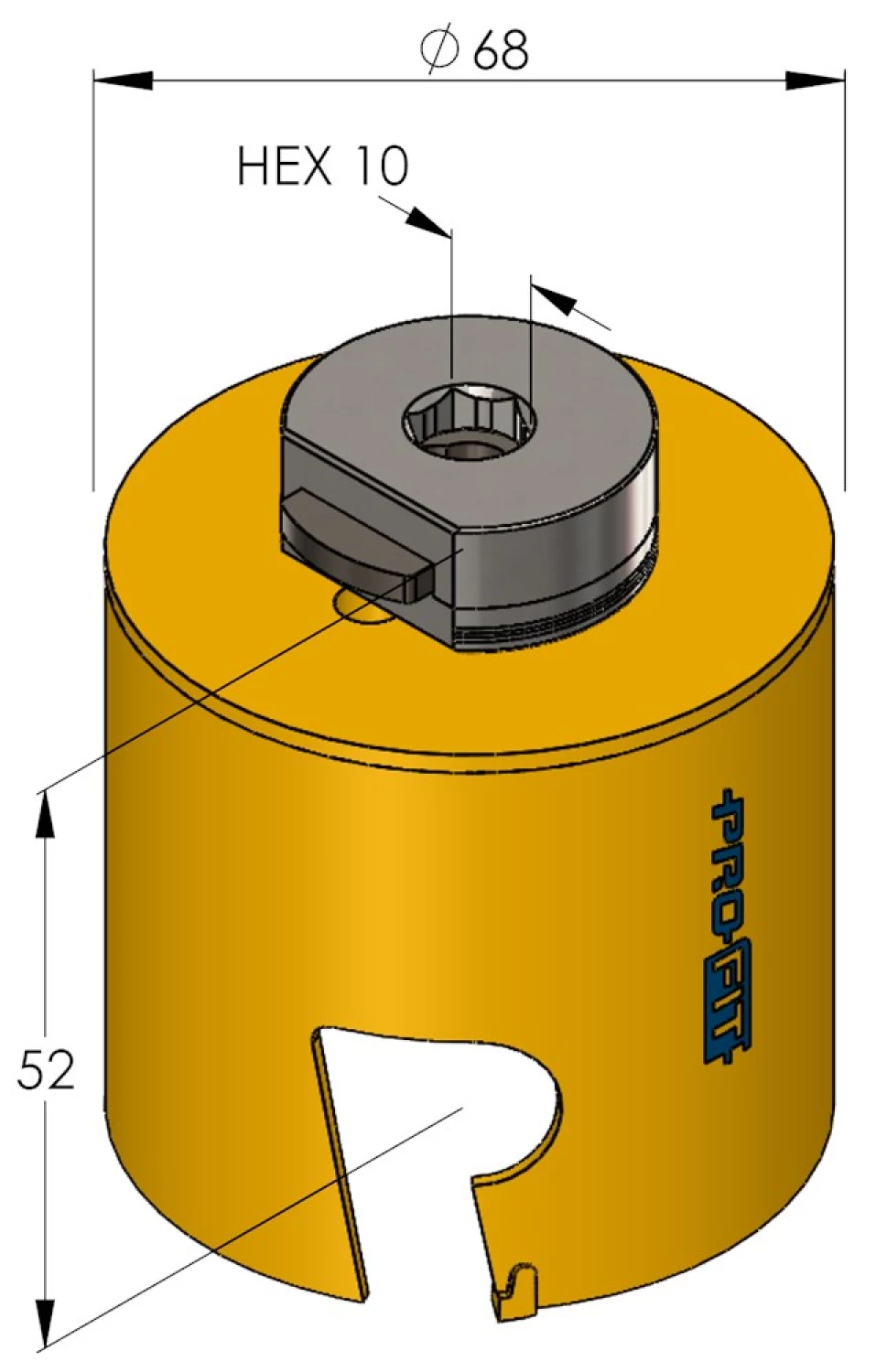 ProFit 09081068 Multi Purpose Gatzaag incl. adapter - 68mm-image
