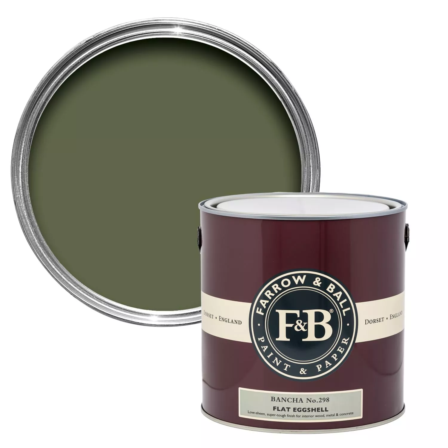 Farrow & Ball Flat Eggshell Bancha No.298 - 5L-image